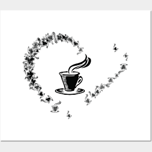 COFFEE HEART Posters and Art